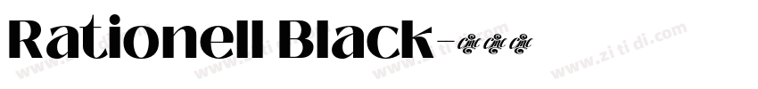 Rationell Black字体转换